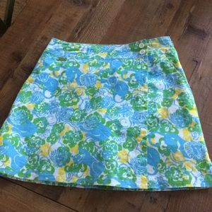 Lilly Pulitzer lion print skort size 0